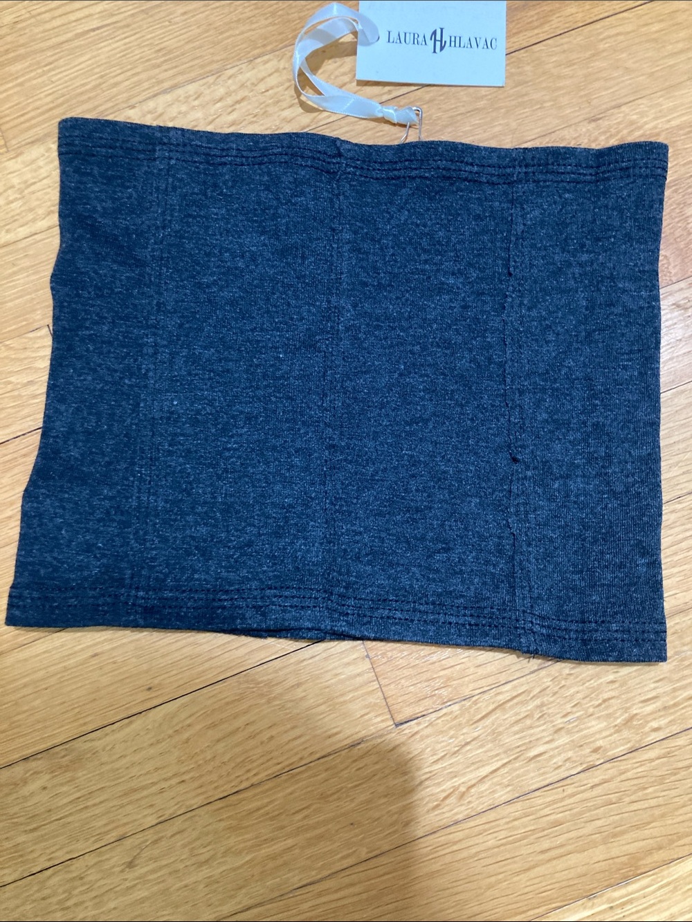 Women's Dark Gray Knit Face Mask/Gaiter